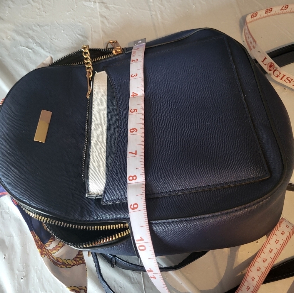 Ardene Navy Blue Backpack Purse - Picture 4 of 6